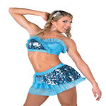 Turquoise Permormance Dance Costum
