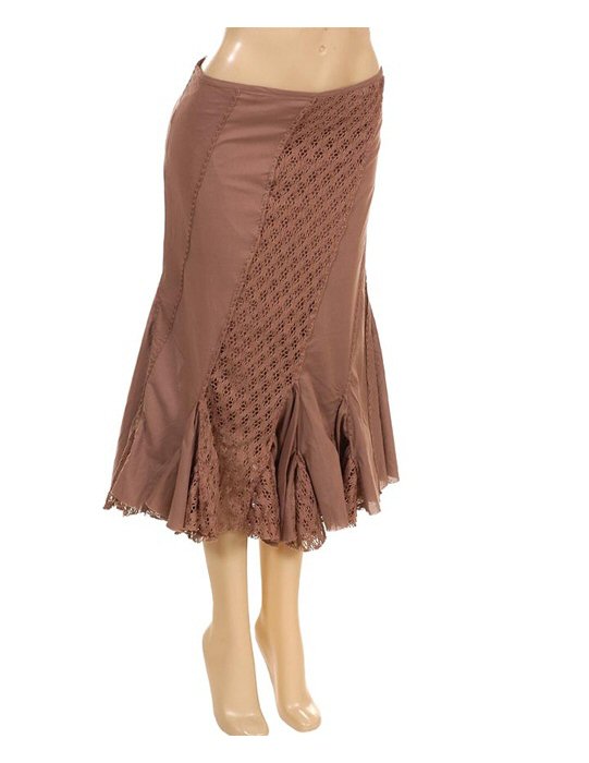 bubble hem mini skirt