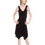 black tango halter dress
