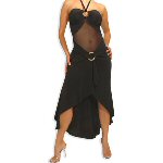 Sheer waist halter 