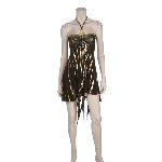 black tango halter dress