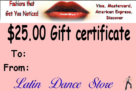 gift certificate