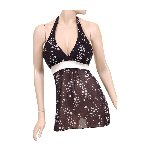 sparkle center dangle halter