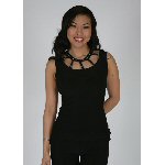 sparkle center dangle halter