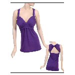 Halter top with hanky hem