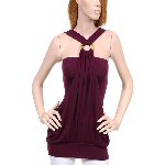 Wide band hem fashion top