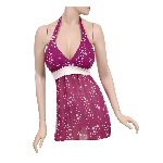 sparkle center dangle halter