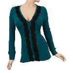 V neck with Tie Cotton top