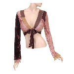 V neck with Tie Cotton top